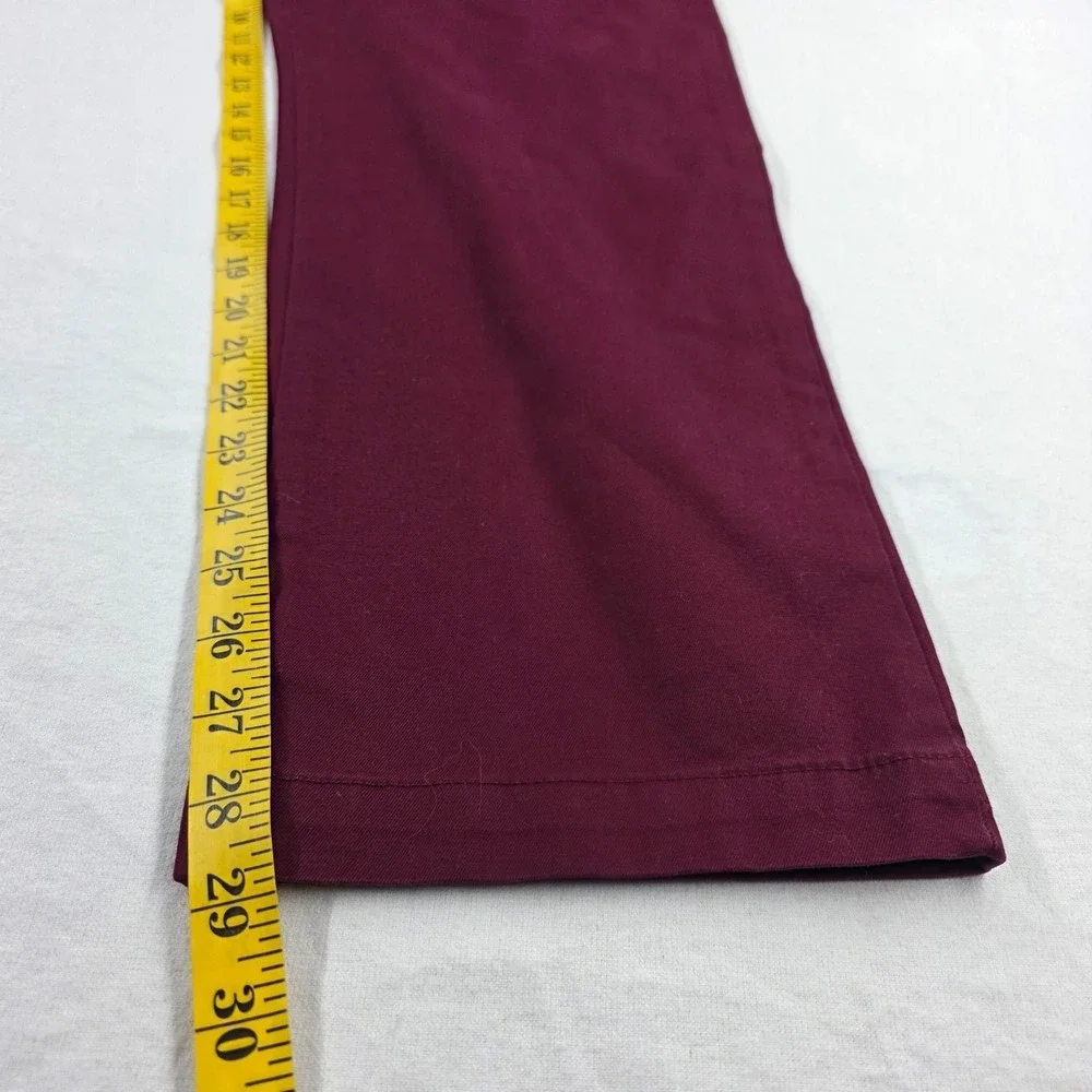 Banana Republic Fulton Skinny Chino Mens 36x30 Burgundy Maroon Flat Front Pants